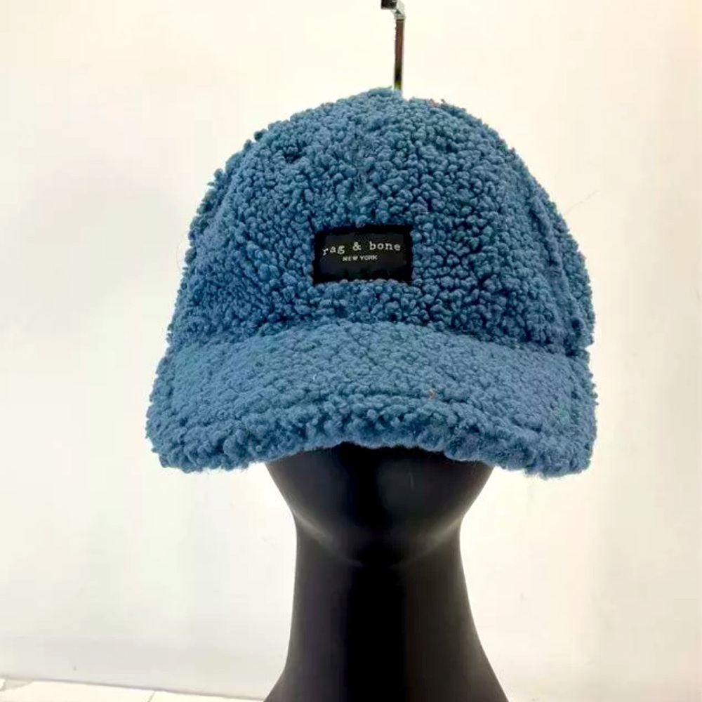 Rag & Bone Blue Sherpa  Addison Baseball Cap